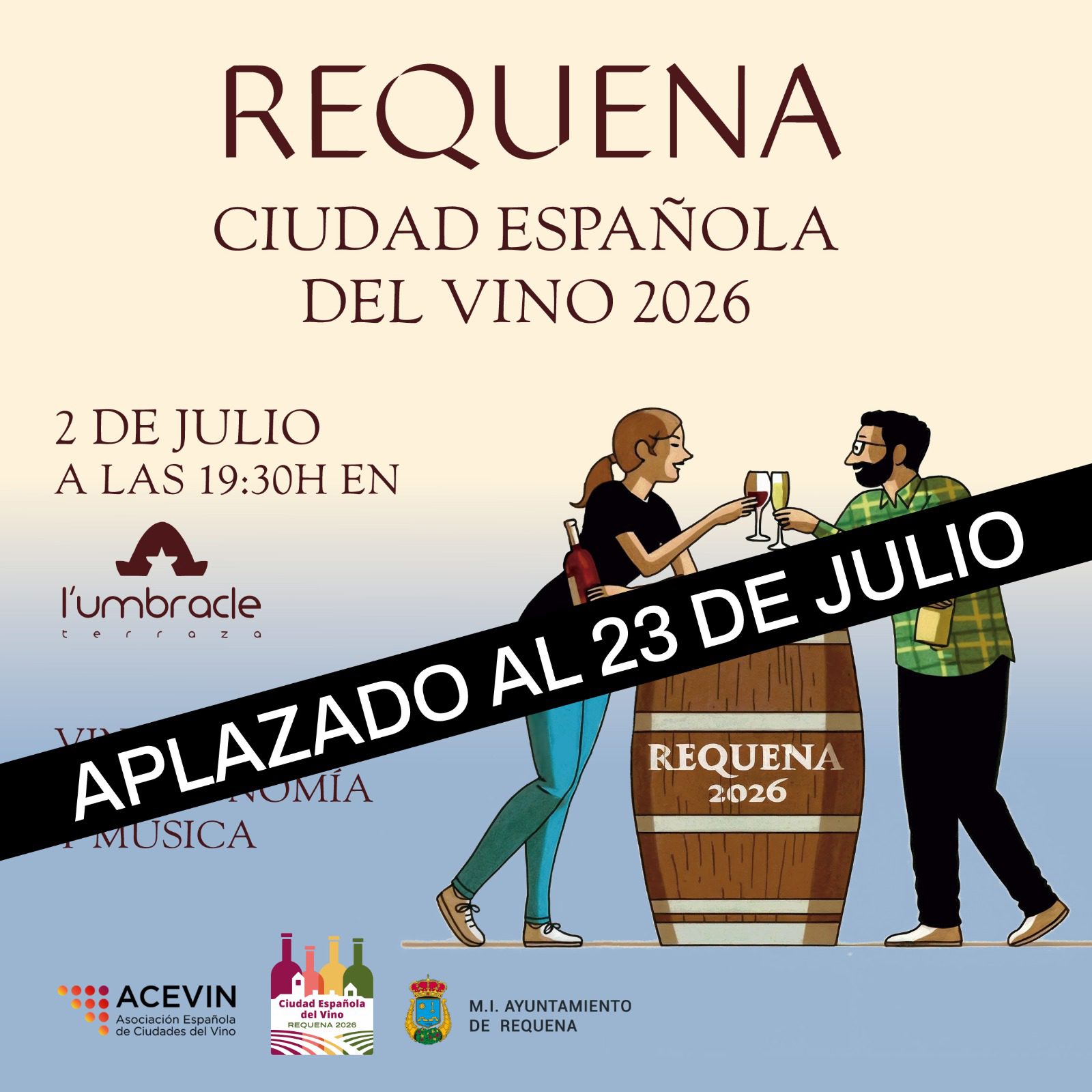 Requena Ciudad Española del Vino se viste de gala para su estreno en València con la “fiesta del verano» en L’Umbracle